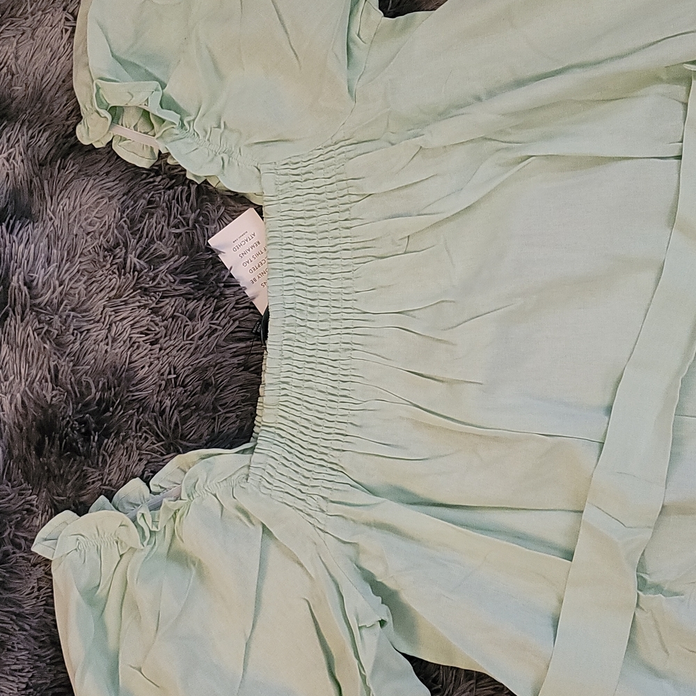 Eloquii Smocked Front Mini Day Dress - Picture 11 of 13